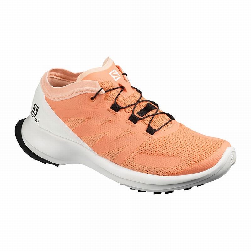 Salomon SENSE FLOW W Zapatillas Trail Running Mujer - Blancas - Colombia (40362-ENLB)